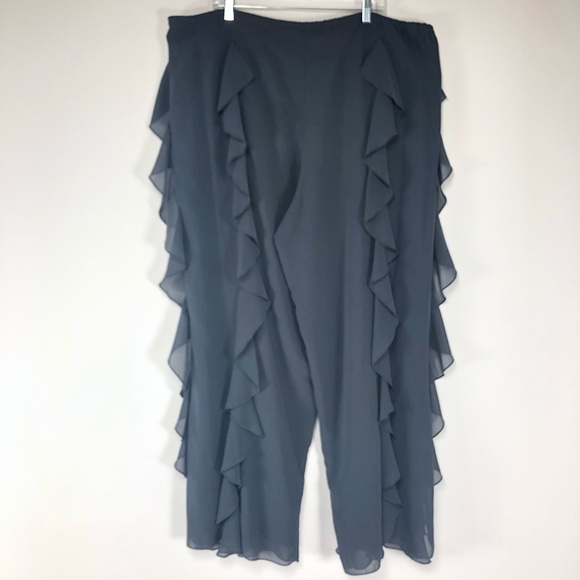 Gray ruffle As-Hro XXL lined dress pant. - Picture 5 of 10